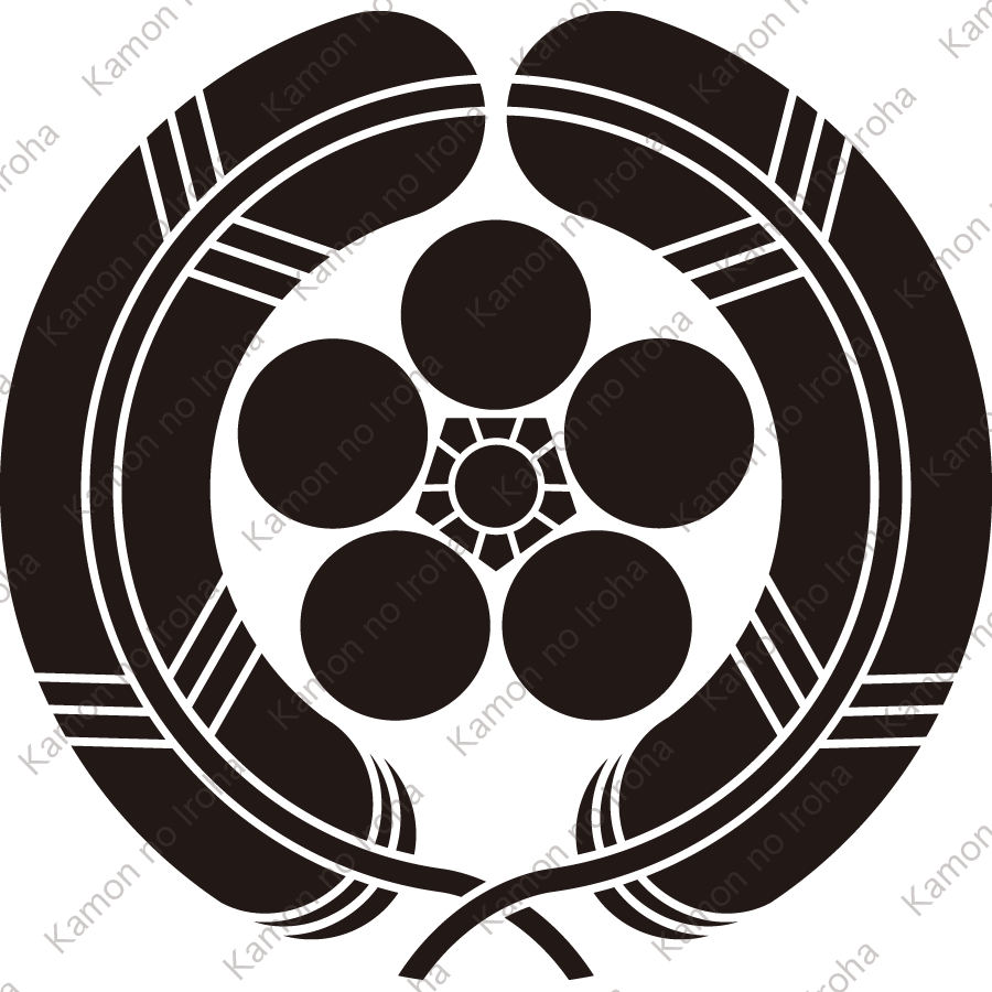 抱き鷹の羽に梅鉢紋
