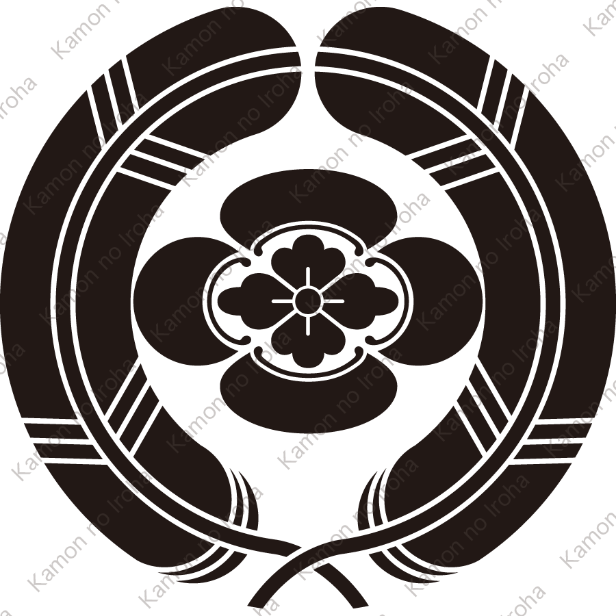 抱き鷹の羽に横木瓜紋