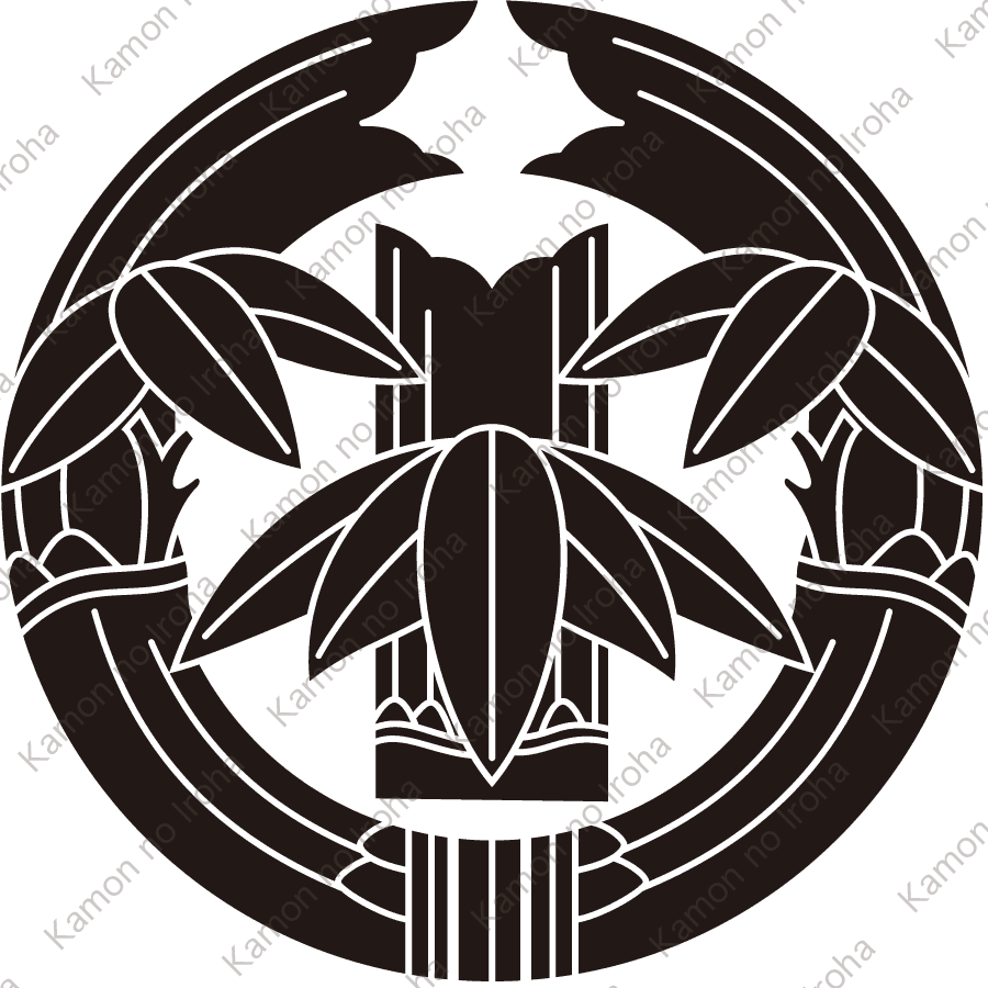 抱き竹に切り竹紋