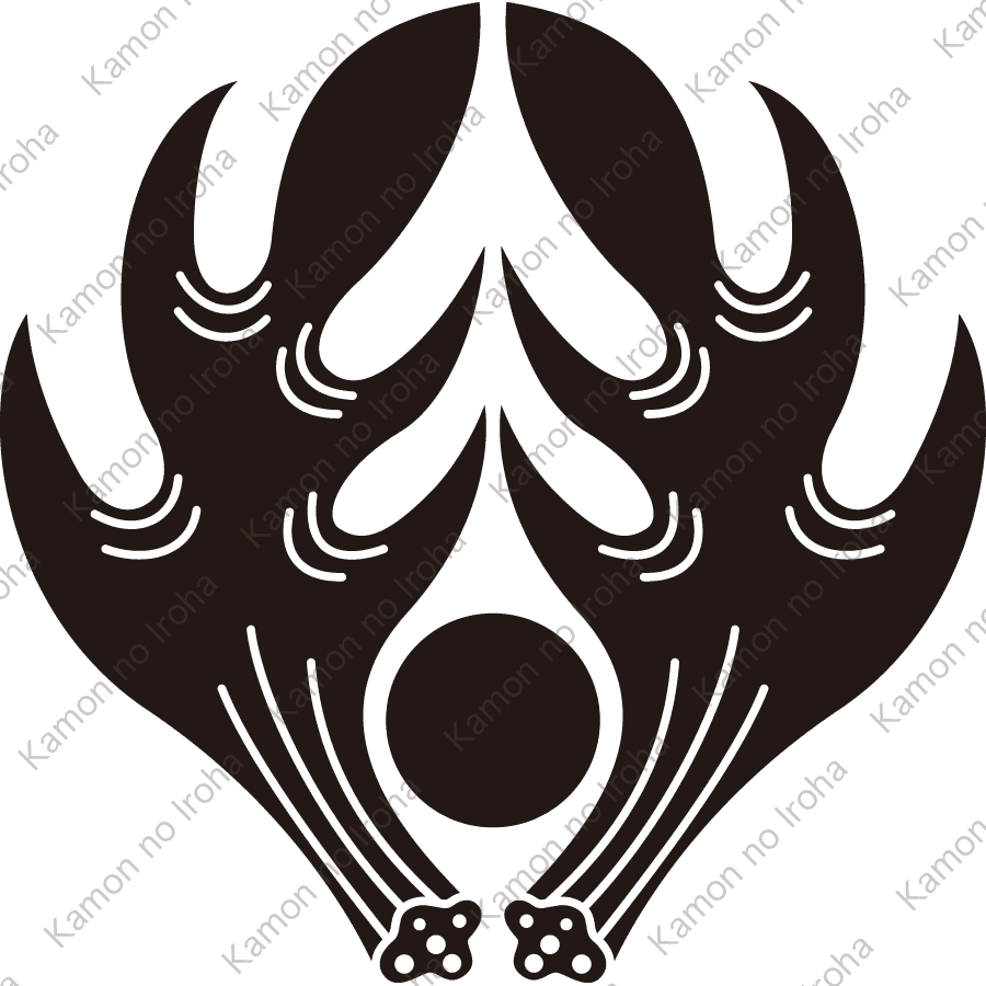 抱き角に日足紋