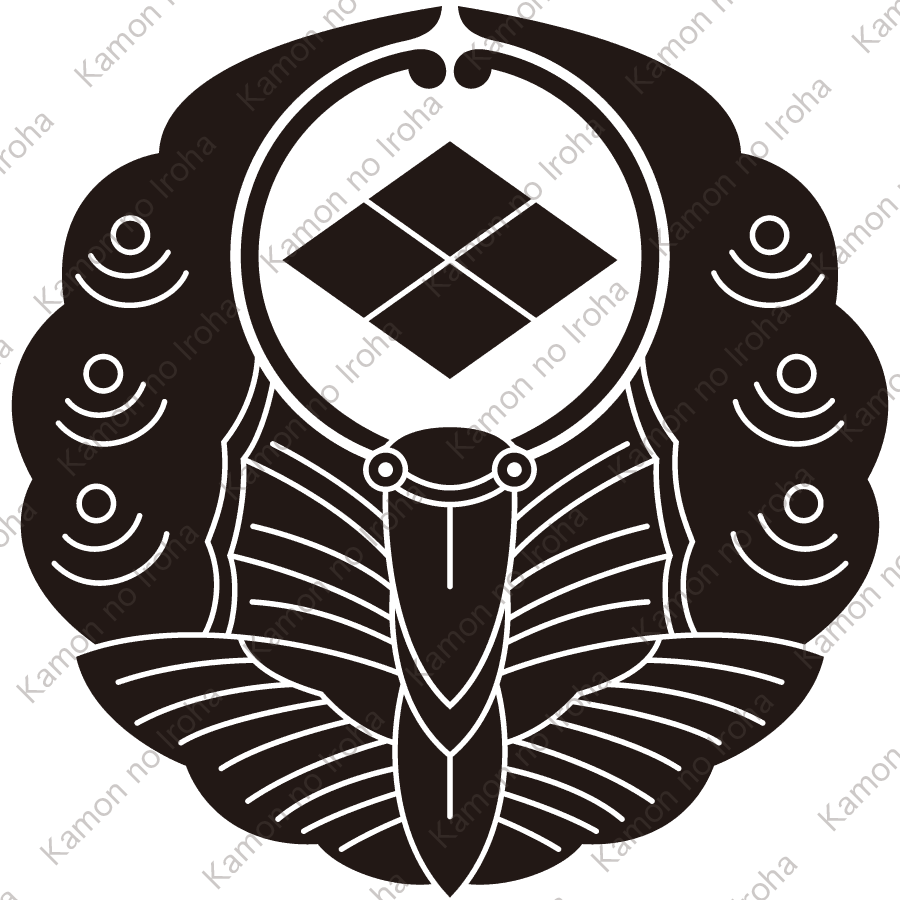 浮線蝶に武田菱紋