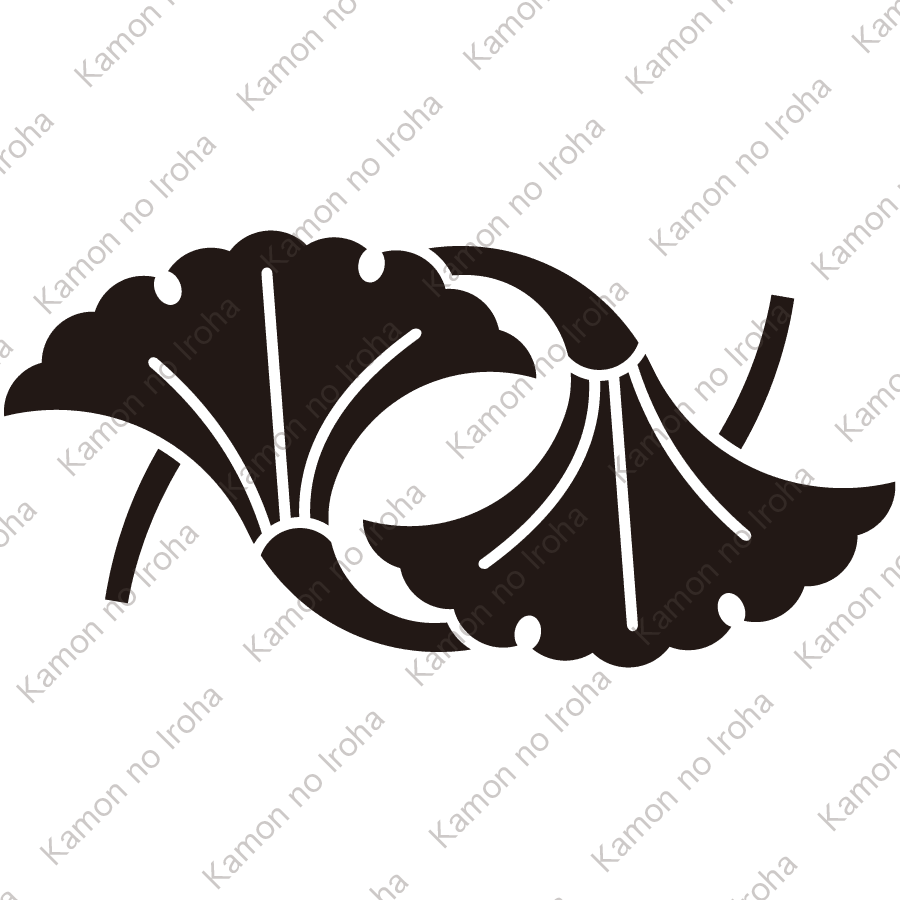 入れ違い銀杏紋