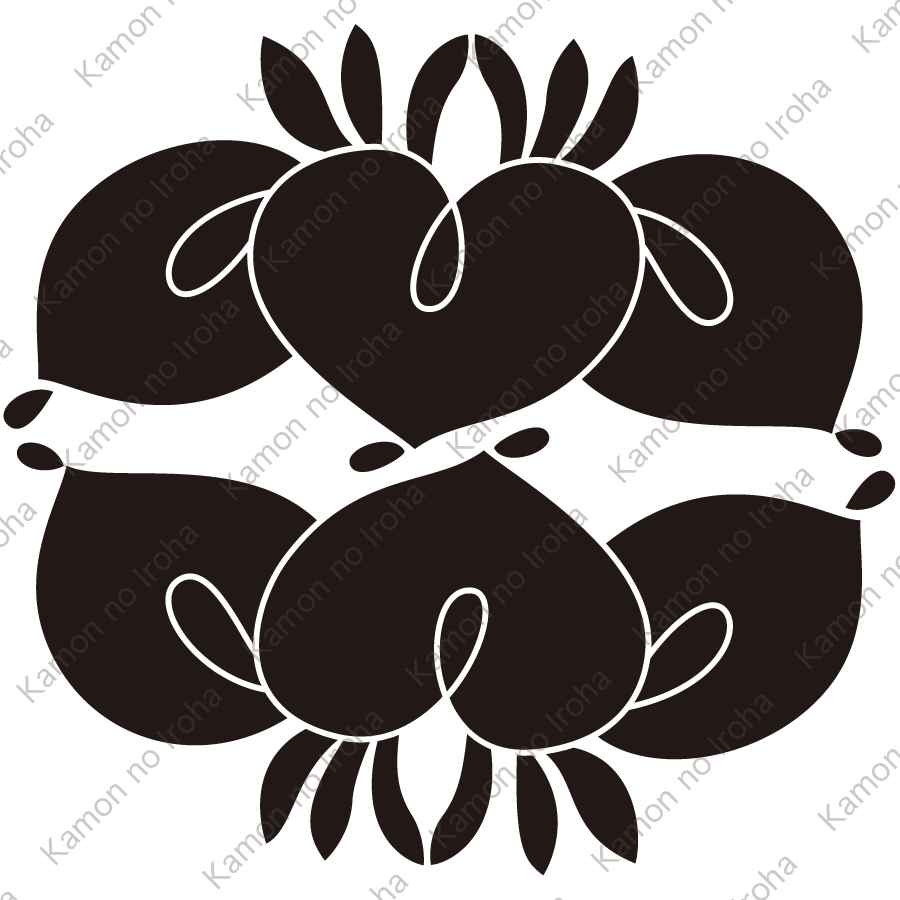 二つ杜若の花紋