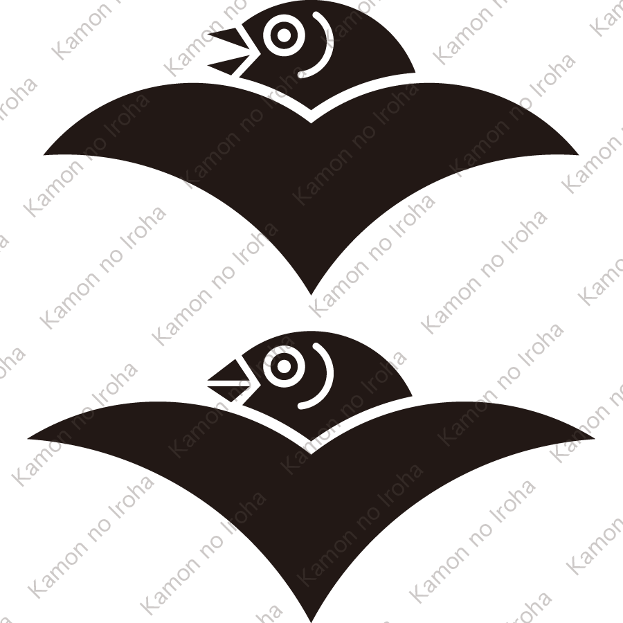 二つ雁金（２）紋