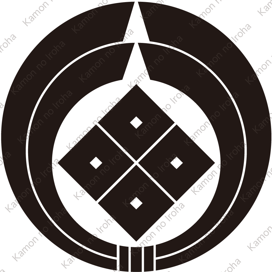 二つ熨斗輪に四つ目紋