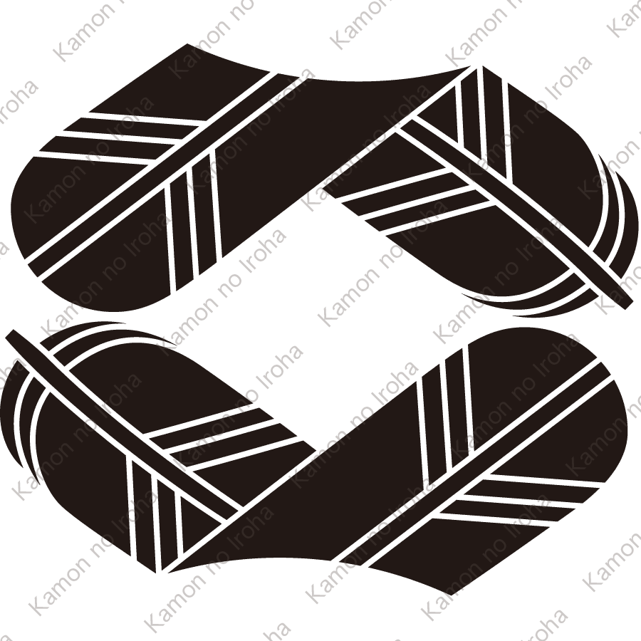 二つ折れ鷹の羽紋