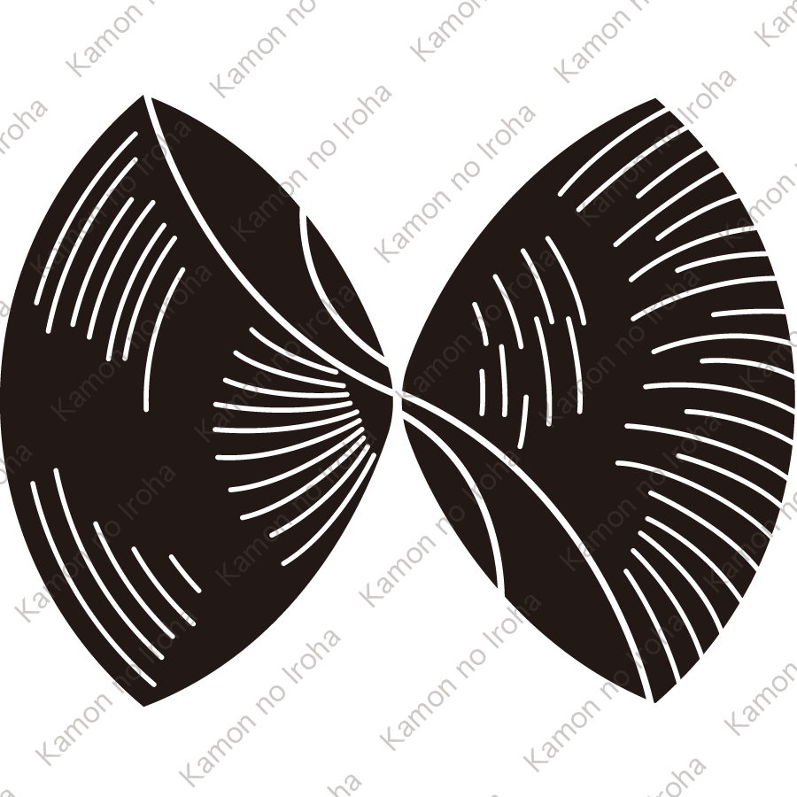 二つ尻合せ蛤紋