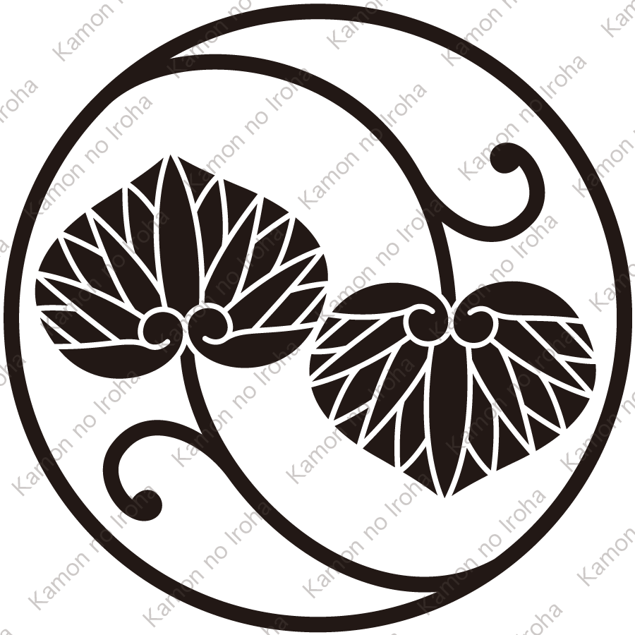 二つ蔓葵の丸紋