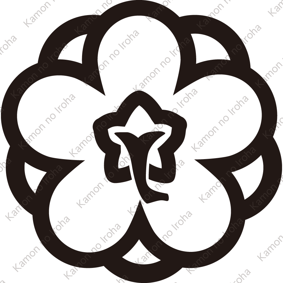 太陰八重裏梅紋