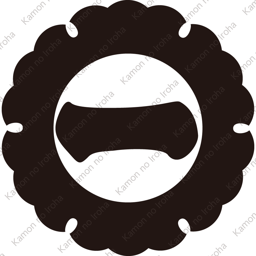 太外雪輪に一文字紋