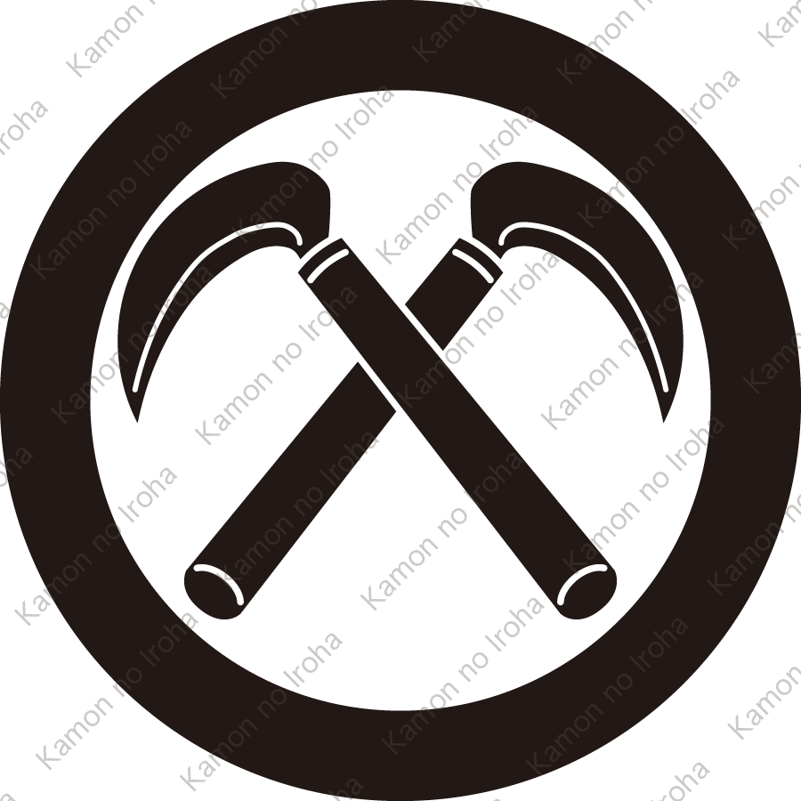 太輪に違い鎌紋