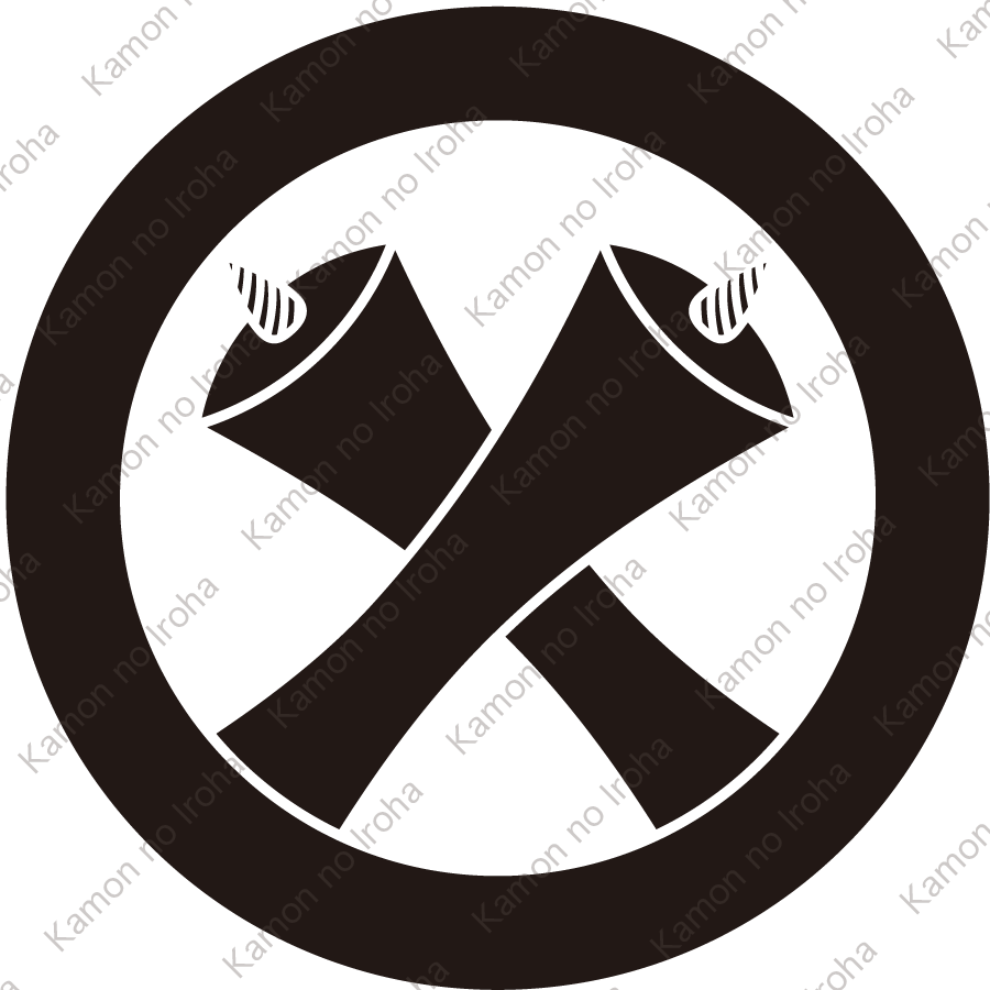 太輪に違い蝋燭紋