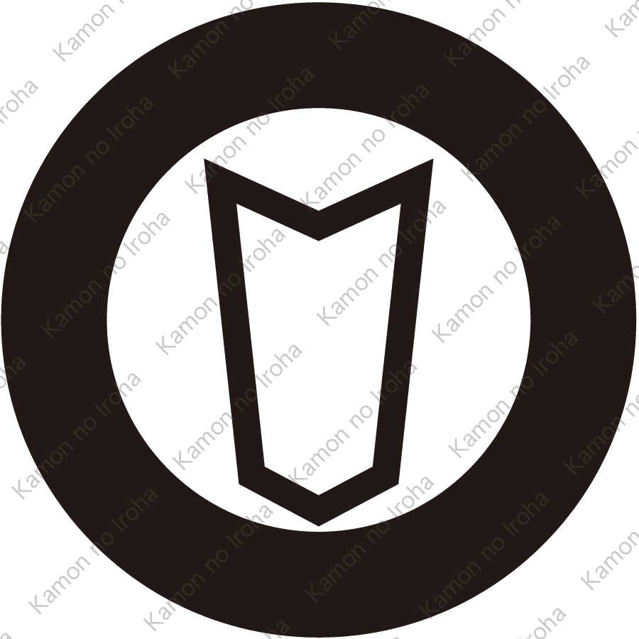 太輪に陰矢筈紋