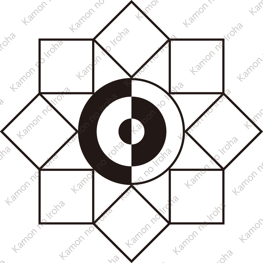 風車に太極図紋