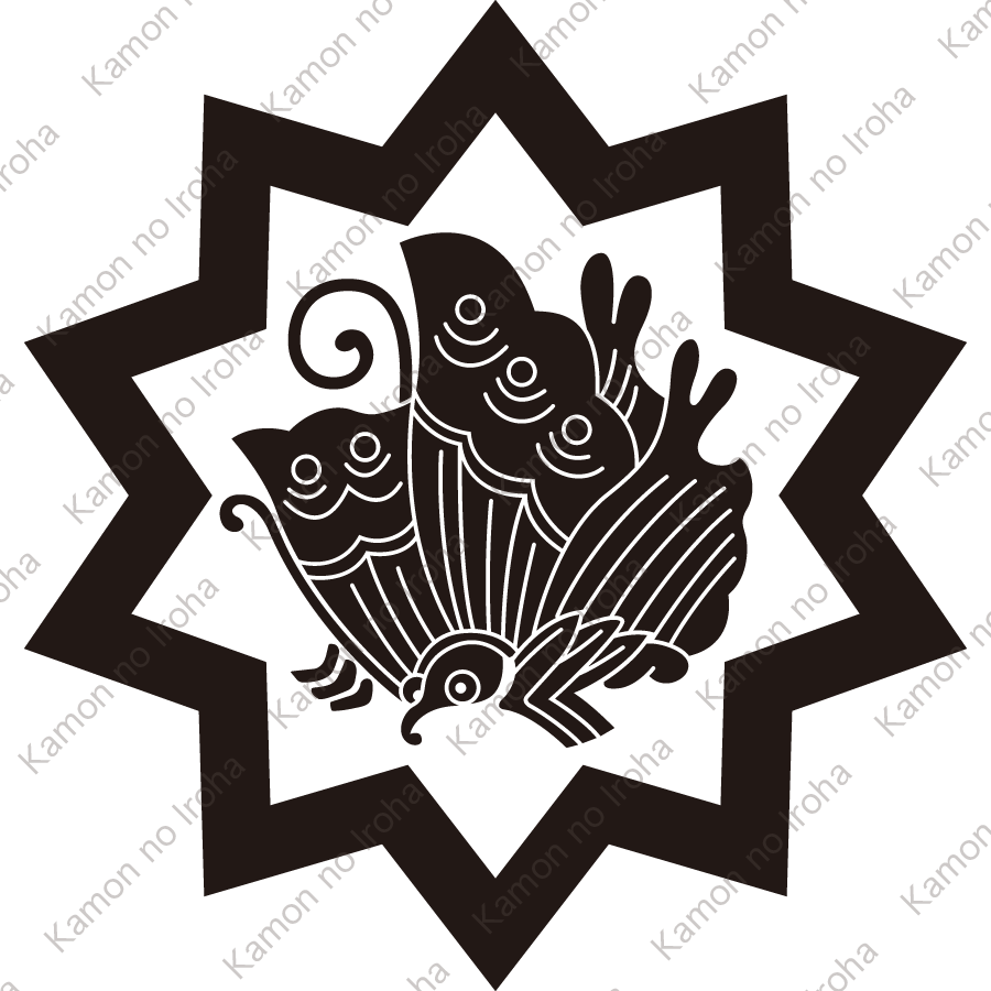 雁木輪に揚羽蝶紋