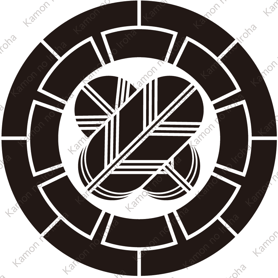 源氏輪に違い鷹の羽紋