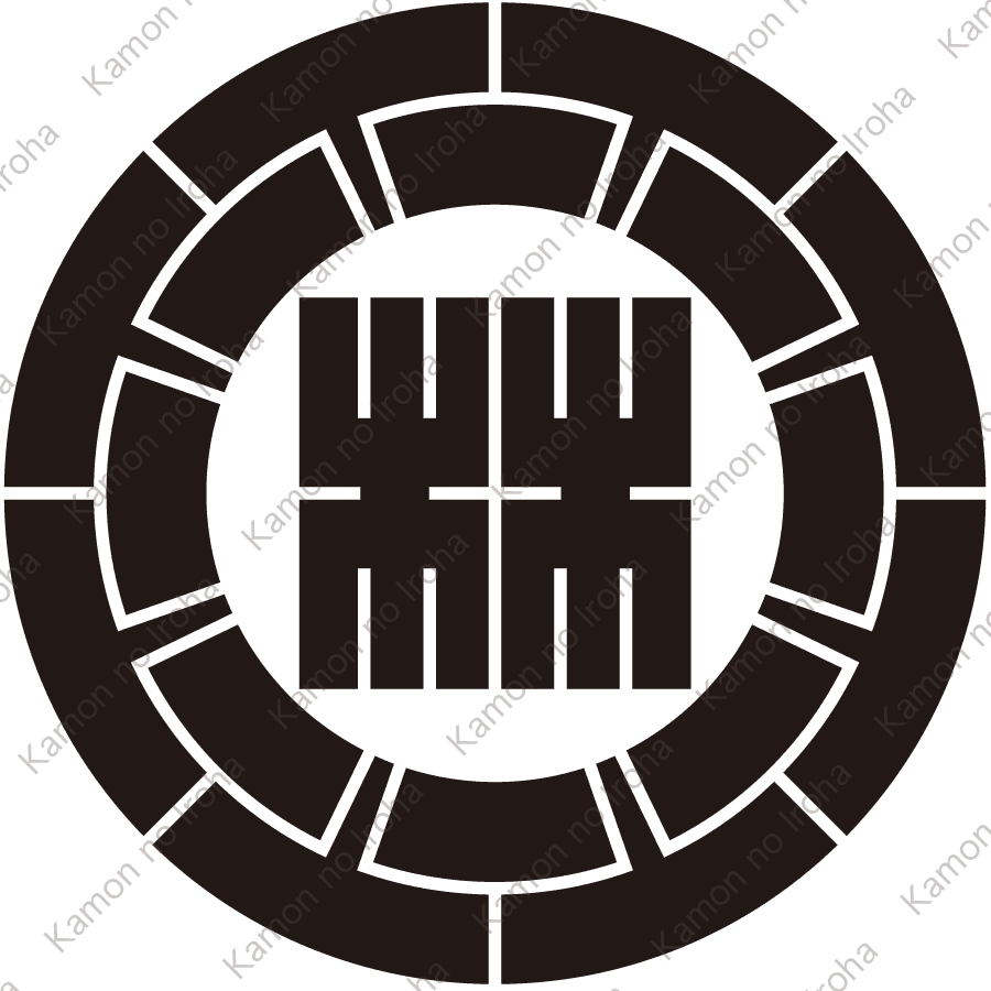 源氏車に林の角字紋