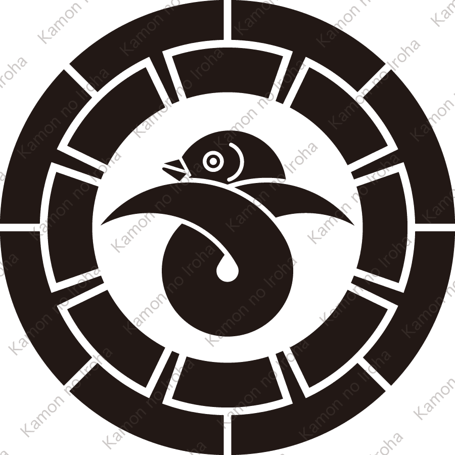 源氏輪に結び雁紋