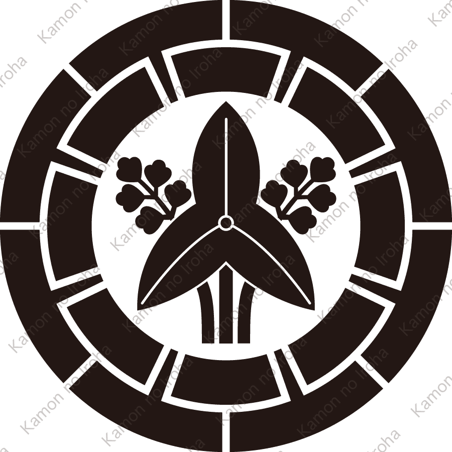 源氏輪に立ち沢瀉紋