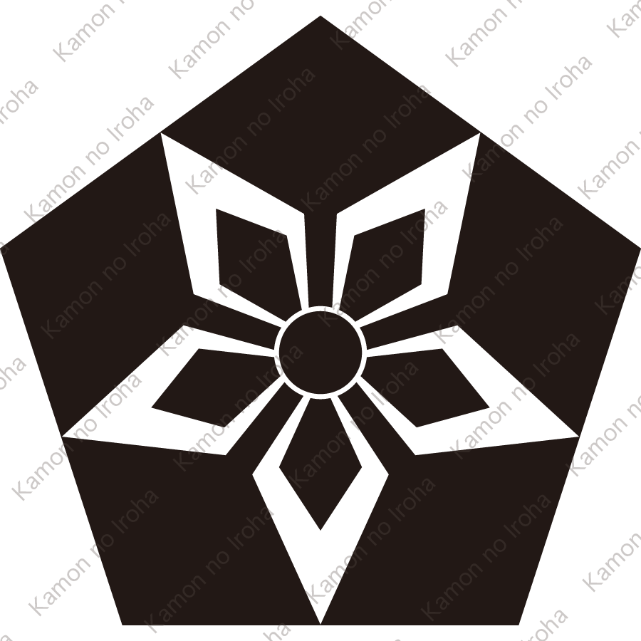 五角内に五つ剣紋