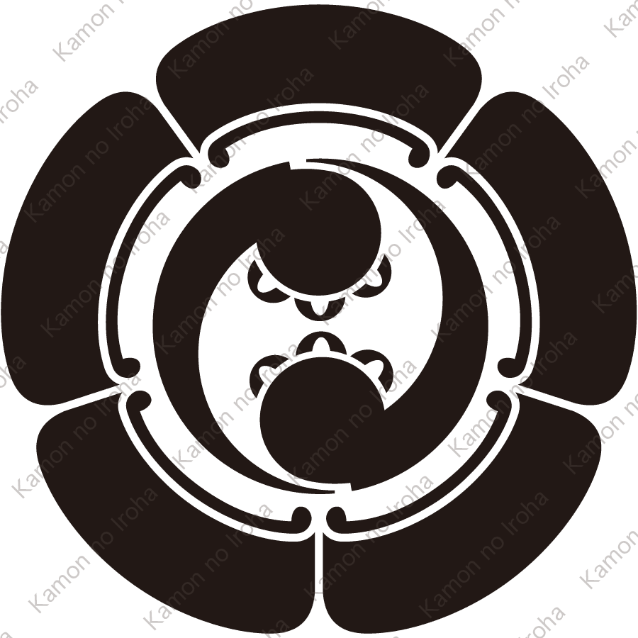 五瓜に二つ丁子巴紋