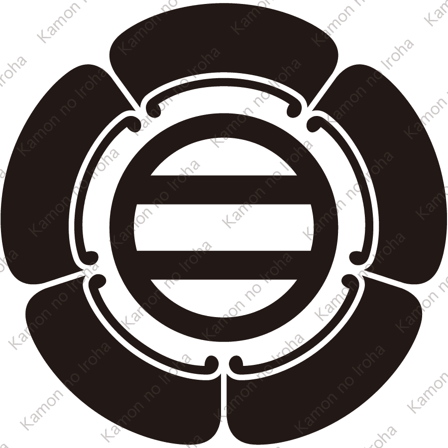 五瓜に丸に二つ引き紋