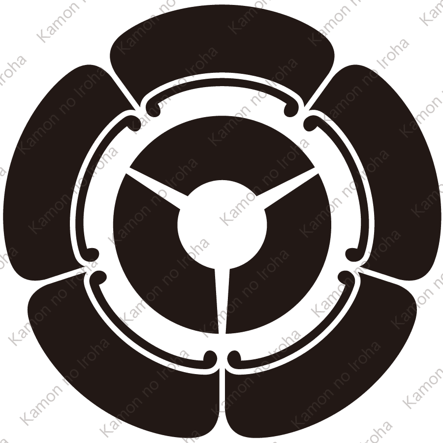 五瓜に三つ地紙紋