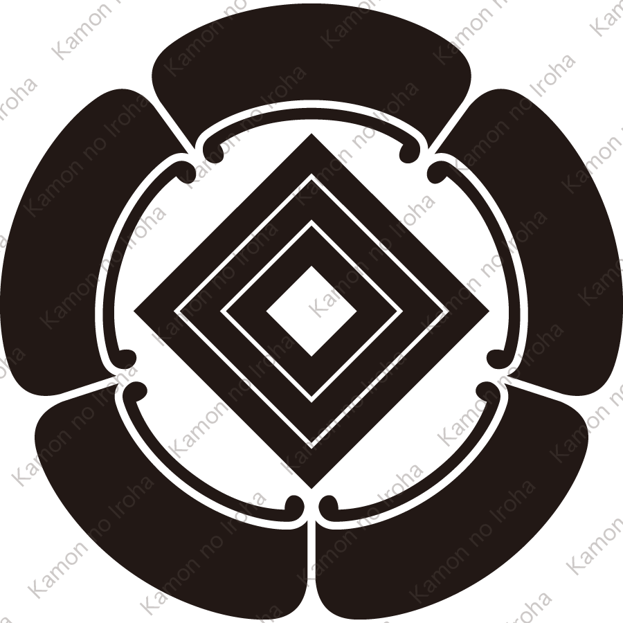 五瓜に三つ入れ子枡紋