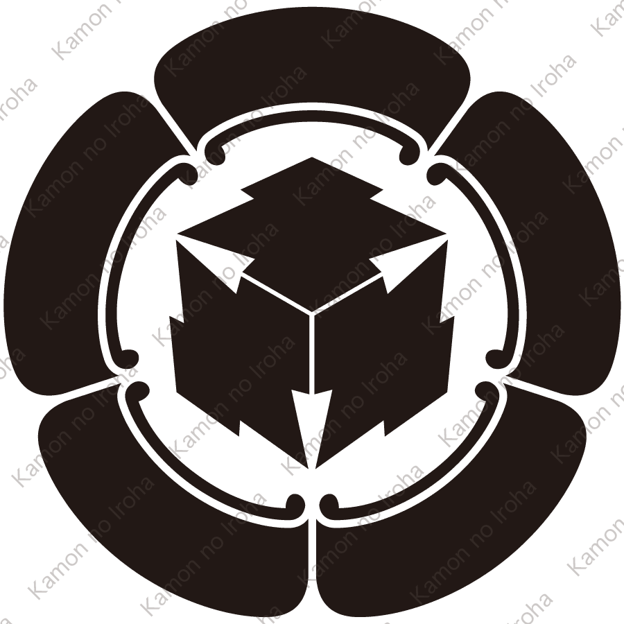 五瓜に三つ松皮菱紋