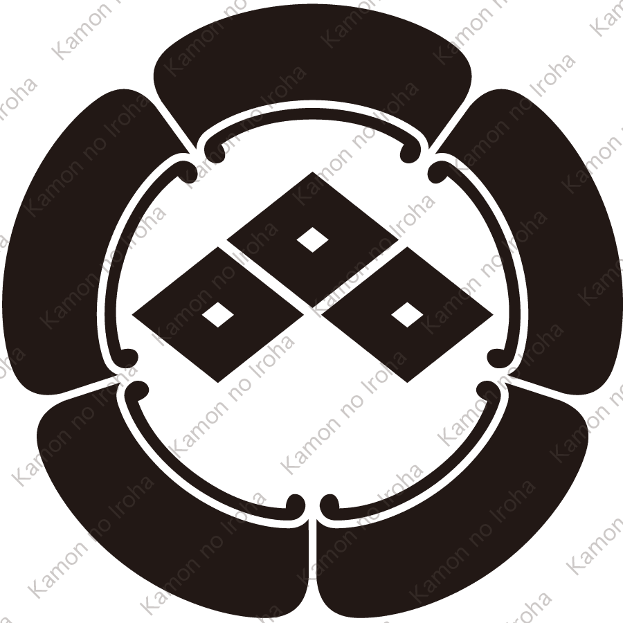 五瓜に三つ目菱紋