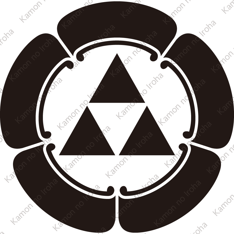 五瓜に三つ鱗紋