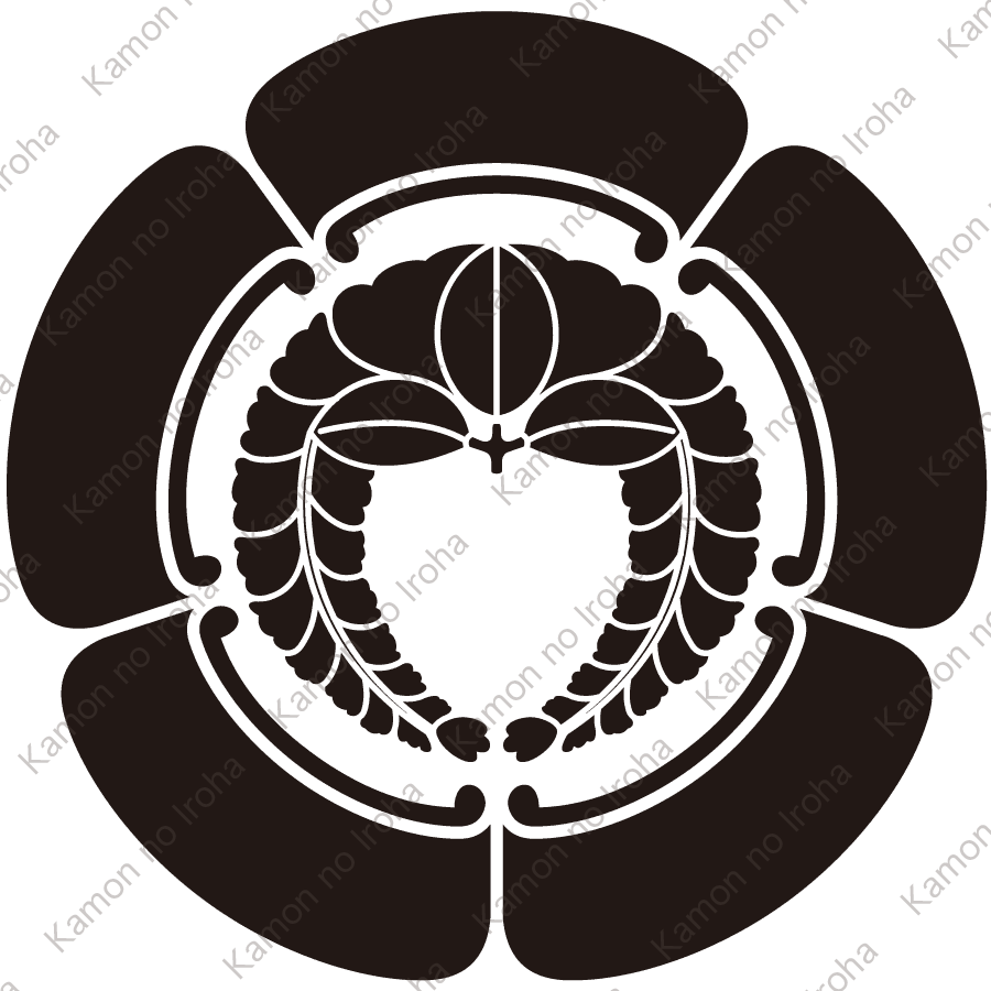 五瓜に下り藤紋