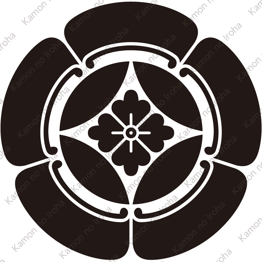 五瓜に七宝花菱紋