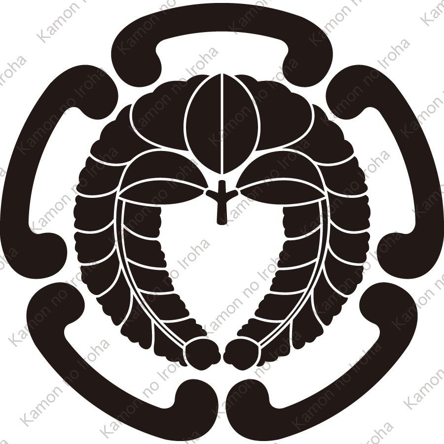 五鐶輪に下り藤紋