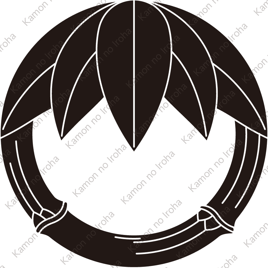 五枚笹竹の丸紋