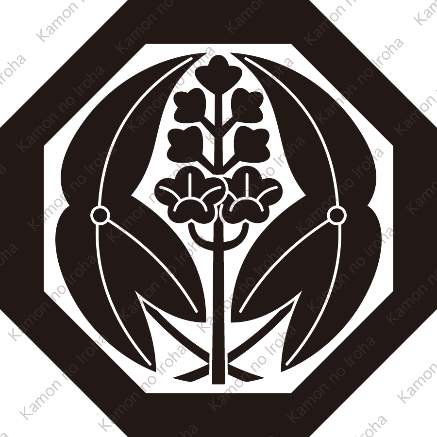 八角に抱き沢瀉紋