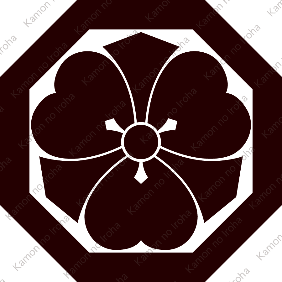 八角に剣片喰紋