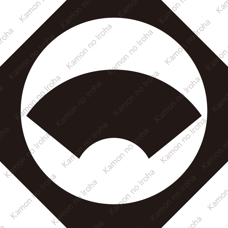 八角鉄砲角に地紙紋