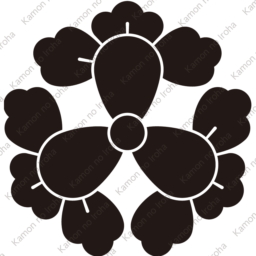 花形三つ丁子紋