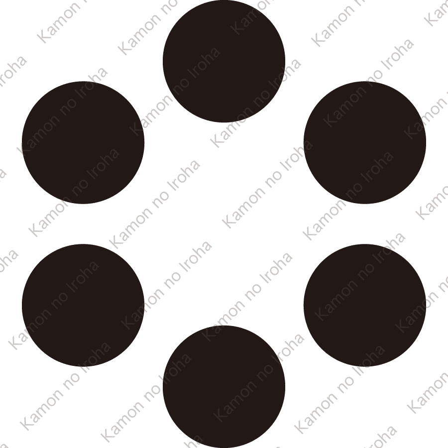 離れ六つ星（２）紋