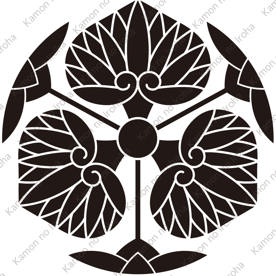 花付き三つ葵紋