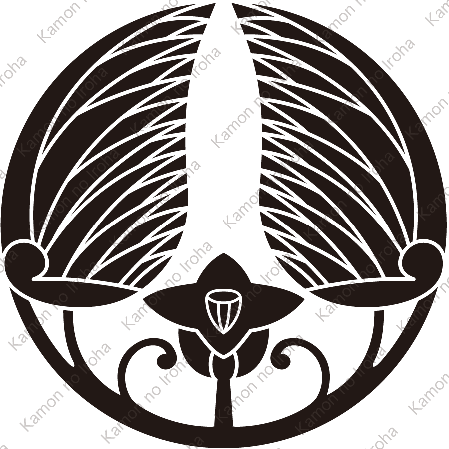 花付き割り葵紋