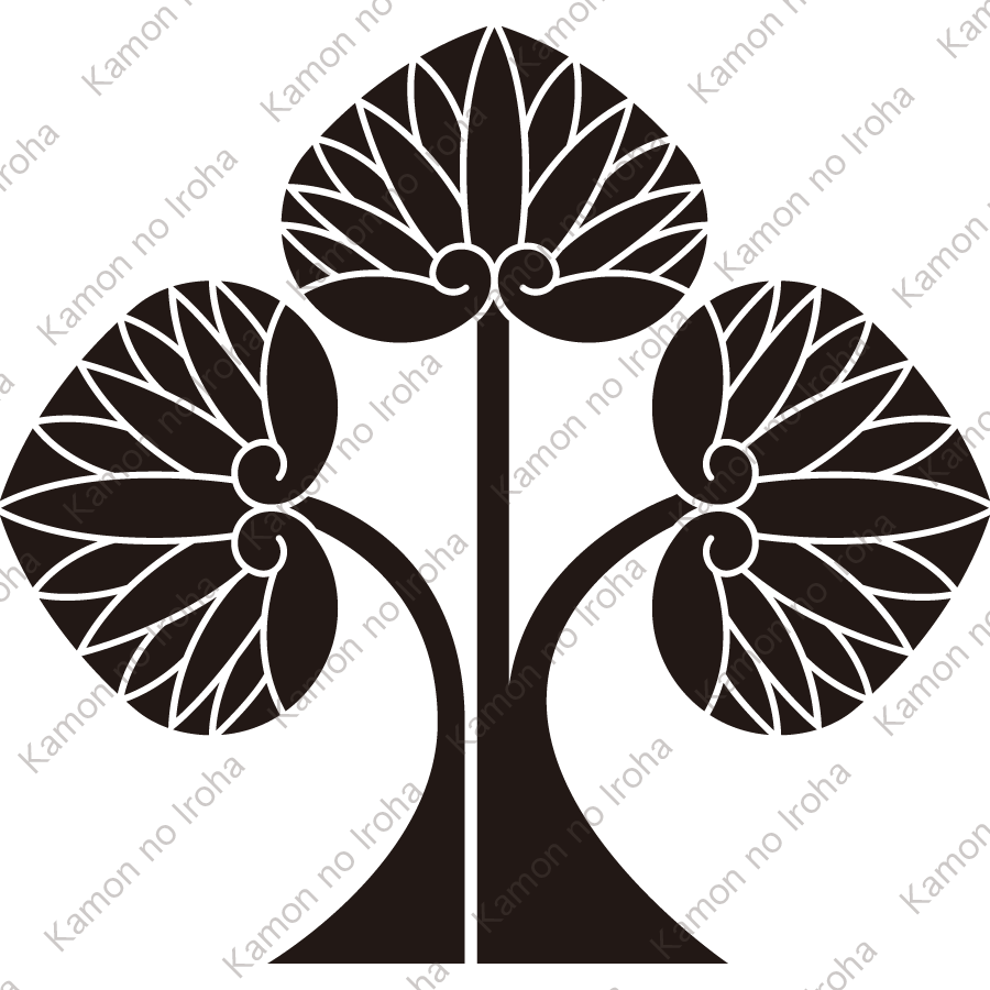 左離れ立ち葵紋