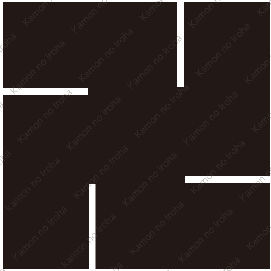 信濃野口藩松平氏の替紋、河内丹南藩高木氏の替紋、旗本長井氏、旗本萬年氏、旗本堀氏、旗本伊丹氏、旗本朝比奈氏、旗本兼松氏、旗本朝日氏