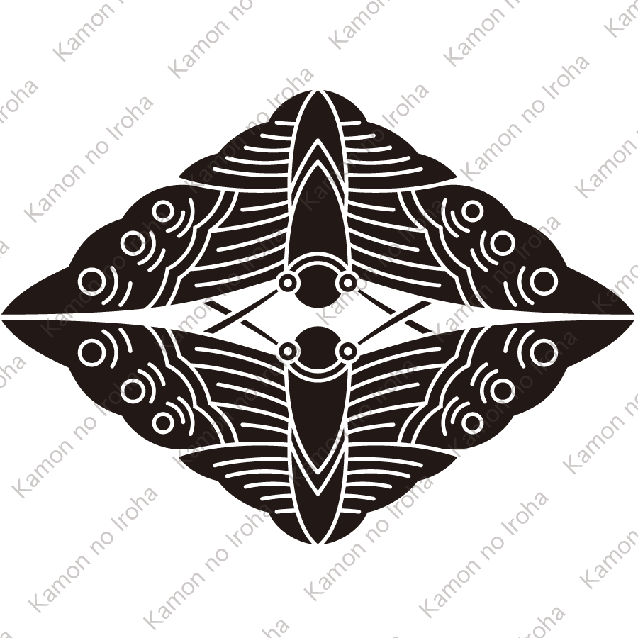 髭違い建部蝶紋