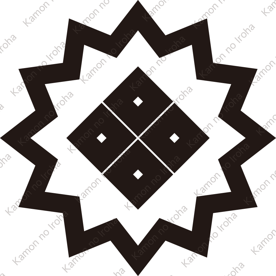 柊輪に四つ目紋