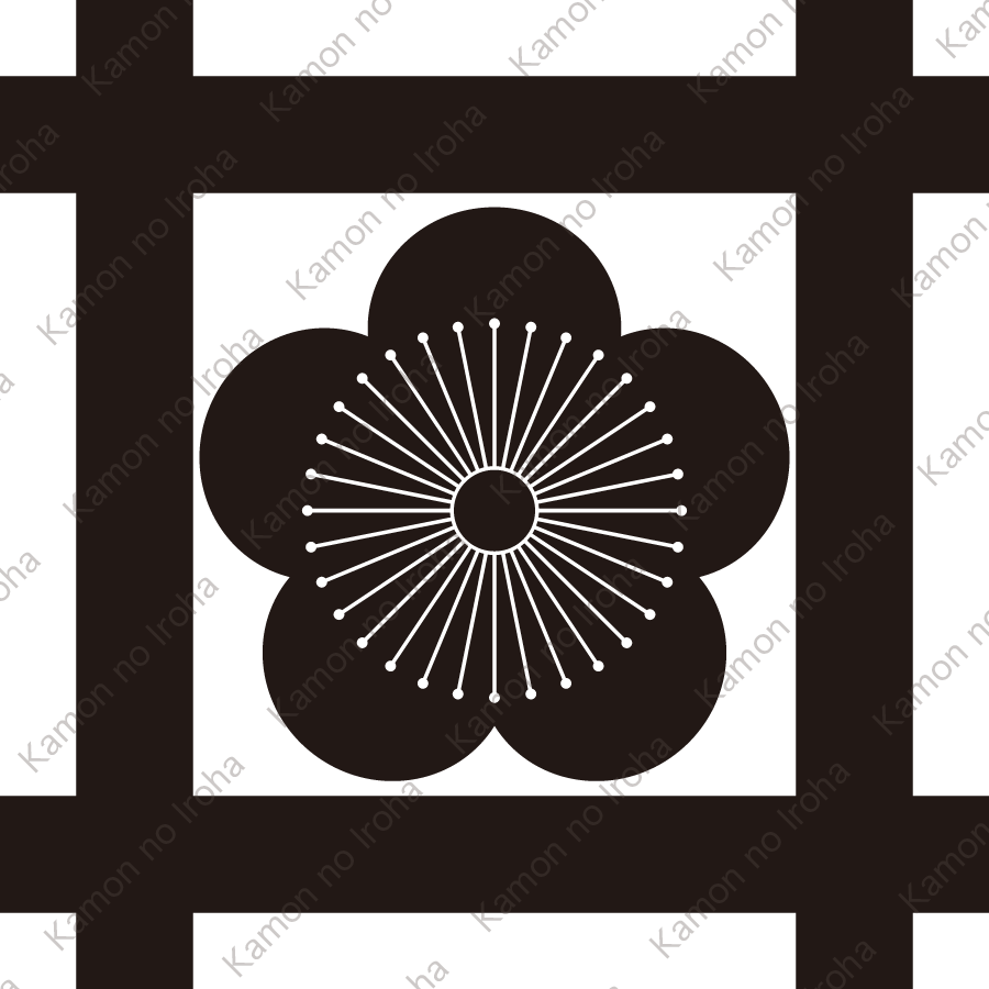 平井筒に向う梅紋