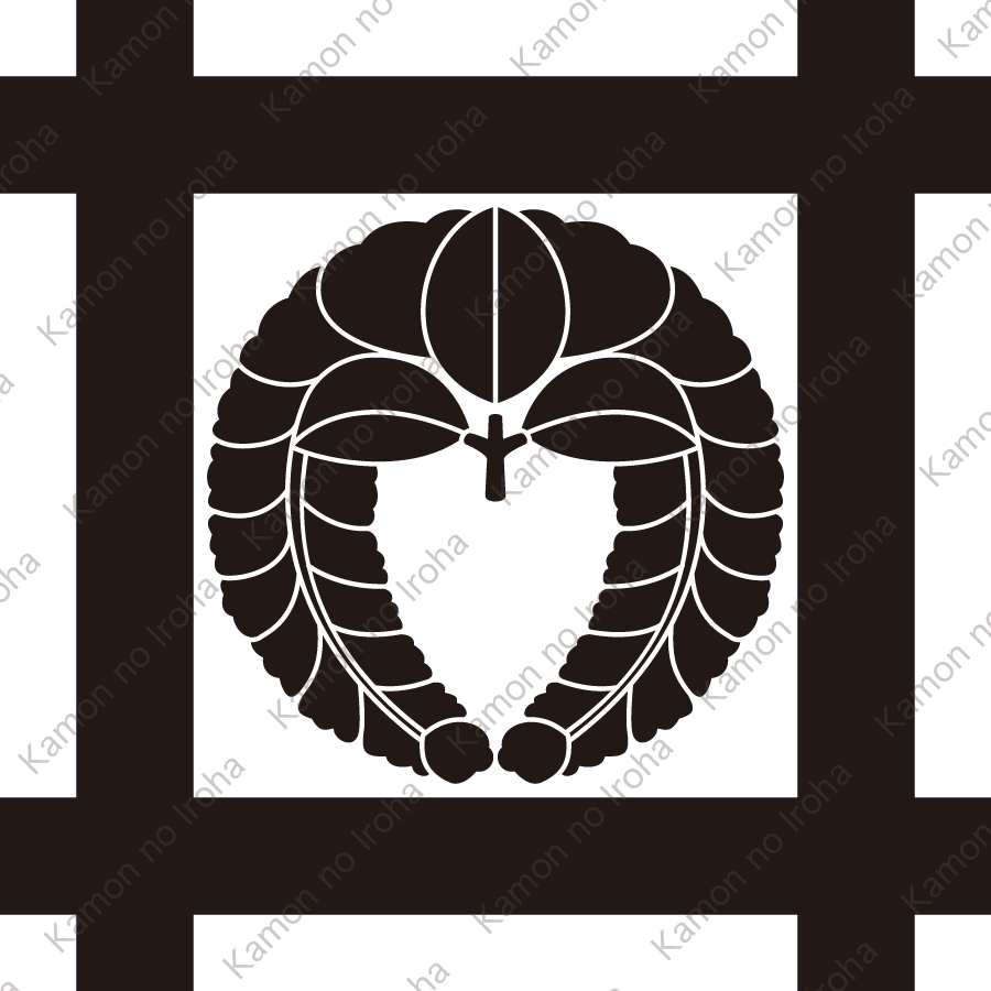 平井筒に下り藤紋