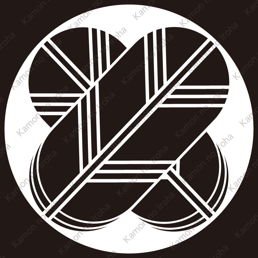 平鉄砲角に違い鷹の羽紋