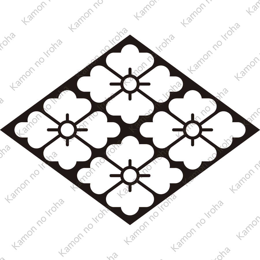 菱地抜き四つ花菱紋